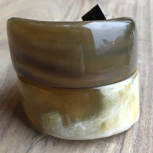 BCBG Faux Horn Wrap Cuff Bracelet